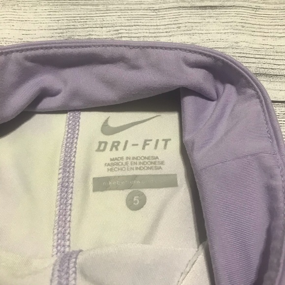 Nike Dri Fit Purple Yellow Marble Tie Dye Leggings - Picture 4 of 4